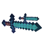 Holdable Diamond Sword Doble Minecraft classic