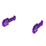 Holdable Dual HellSteel 8Bit Nether Shovels [Hand]