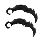 Holdable Dual Karambit - Darkheart Black Void