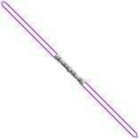 Holdable Purple Dual-Bladed Laser Saber Sword