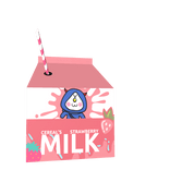[Holdable R6] Strawberry Milk Box