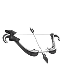 ♡ ꒰Holdable꒱Black Cupid's Bow & Arrow