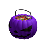 Holdable/Handheld Purple Pumpkin Basket/Bucket