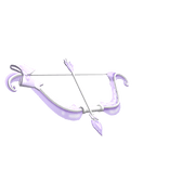 ♡ ꒰Holdable꒱Purple Cupid's Bow & Arrow