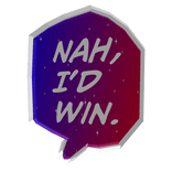 Hollow Purple Nah, I'd Win. Cartoony Text Bubble