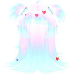 ✩ Holographic Cotton Candy Kawaii Decora Hair