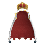 Holy mami blue veil and golden crown
