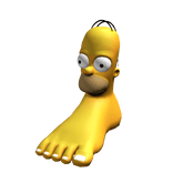 Homer Simpsons Foot Suit