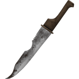 Horror Goth Brown Great Sword Knife 