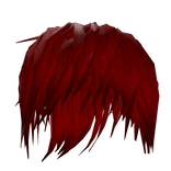 horror vkei red windy hair