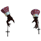 hot pink and red gothic armoured demonic hands 