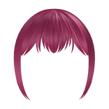 Hot Pink Cute Cat Anime Fluffy Long Bangs