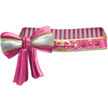 Hot Pink Elegant Gyaru Bow Belt 2000s Gold 