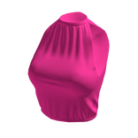 Hot pink halter crop top