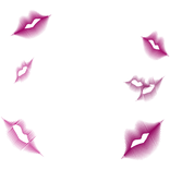 Hot Pink Kiss Marks Y2K