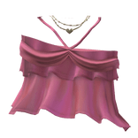 ʚ hot pink mori kei slipped string summer top 