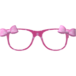 ♡ hot pink tweencore polka dot glasses 🩷