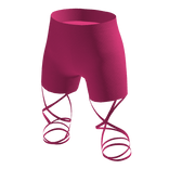 Hot Pink Wrap-Up Bike Shorts