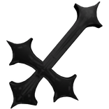 [HUGE] Black Halloween Cross | Reserved