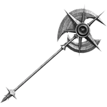 Huge Spiked Battle Axe