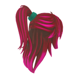 Hunter Fantasy Medieval Bright Red Ponytail Hair