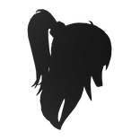 Hunter Fantasy Medieval Dark Black Ponytail Hair