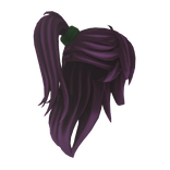 Hunter Fantasy Medieval Purple Ponytail Hair
