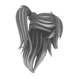 Hunter Fantasy Medieval White Ponytail Hair