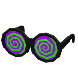 Hypno Spiral Glasses - Purple / Green