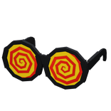 Hypno Spiral Glasses - Yellow / Red