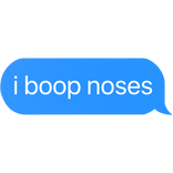 i boop noses text