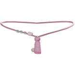 ♡ i bunny initial necklace (pink)