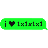 i heart 1x1x1x1 banland ruler