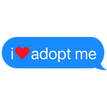 i heart adopt me text