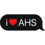 i heart AHS text bubble