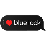 i heart blue lock text