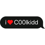 i heart c00lkidd foresaken text bubble