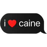 i heart caine text