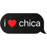 i heart chica text
