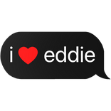 i heart eddie text