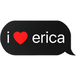 i heart erica text