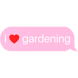 i heart gardening text