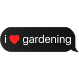 i heart gardening text