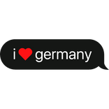 i heart germany text bubble