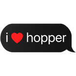 i heart hopper text