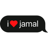 i heart jamal speed text bubble