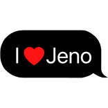 i heart jeno NCT kpop text message bubble