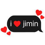 i heart jimin bts k-pop stan text