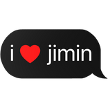 i heart jimin bts k-pop stan text