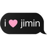 i heart jimin bts k-pop stan text